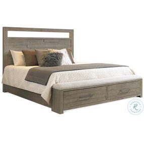 Intrigue Hazelwood LED Queen Storage Panel Bed