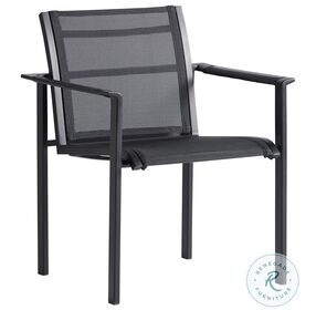 South Beach Dark Graphite Outdoor Dining Chair