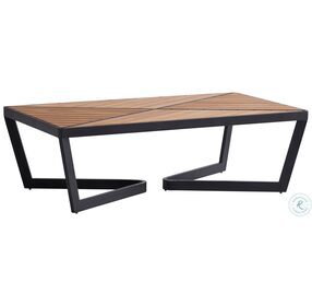 South Beach South Beach And Dark Graphite Outdoor Rectangular Cocktail Table