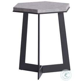 South Beach Gray Stone And Dark Graphite Outdoor Spot Table