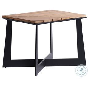 South Beach South Beach And Dark Graphite Outdoor Square End Table