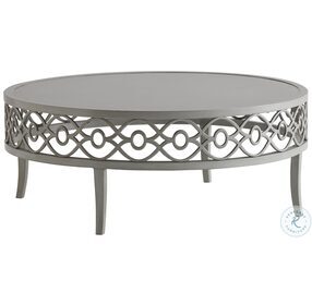 Silver Sands Soft Gray Outdoor 40" Rectangular Cocktail Table