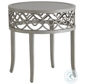 Silver Sands Soft Gray Outdoor 22" End Table