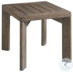 La Jolla Taupe Gray Painta Outdoor 28" End Table