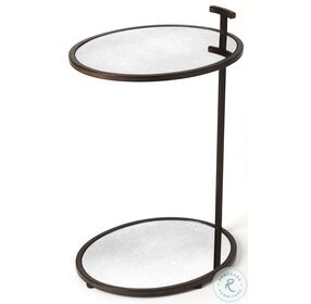 Ciro Bronze Mirror and Metal Side Table