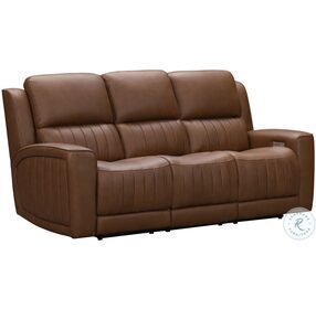 Pierce Homerun Cinnamon Zero Gravity Power Reclining Sofa with Power Headrests And Lumbar