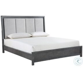 Odessa Charcoal Queen Panel Bed