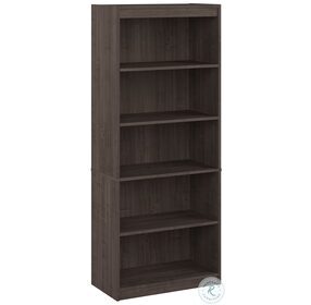 Ridgeley Medium Gray Maple 30" 5 Shelf Bookcase