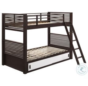 Oliver Java Twin Over Twin Bunk Bed
