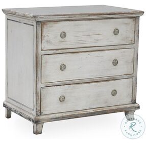 Charming Continent White Painted Commode
