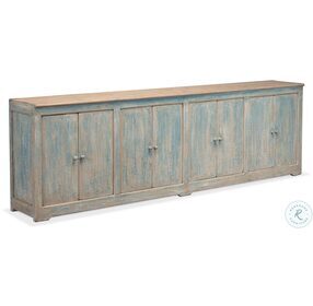 Eight Is Enough Antique Blue Sideboard