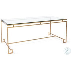 Parallel Lines Gold Cocktail Table