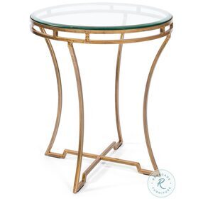 40475 Gold Round Side Table