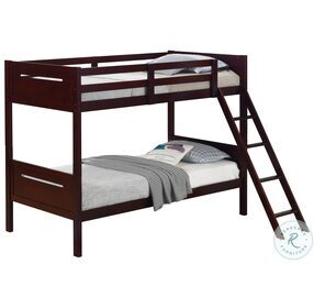 Littleton Espresso Twin Over Twin Bunk Bed