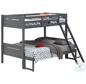 Littleton Grey Twin Over Full Bunk Bed