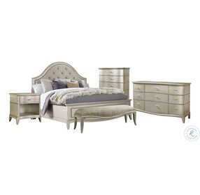 Starlite Silver Upholstered Panel Bedroom Set