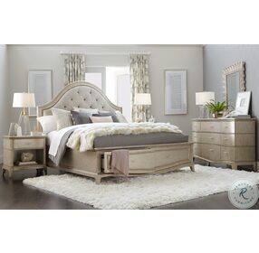 Starlite Silver Upholstered Storage Panel Bedroom Set