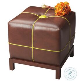 Modern Expressions 4064260 Leather Bunching Ottoman