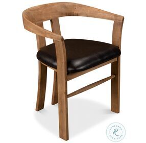 Rift Tan Leather Dining Chair