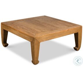 Classic Chinese Tan Small Cocktail Table
