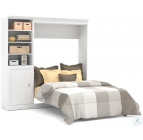 Versatile White 84'' Door Full Wall Bed