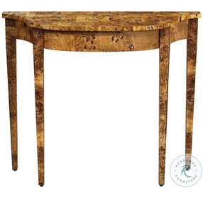 Chester Traditional Burl Console Table
