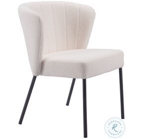 Aimee Beige Stackable Dining Chair Set of 2