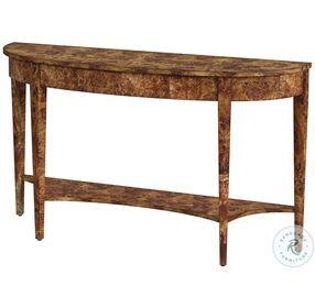 Astor Traditional Burl Console Table