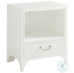 Avondale White Alabaster Abbey Springs Night Table