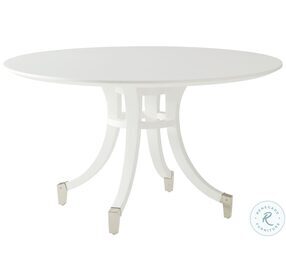 Avondale White Lombard Round Dining Table