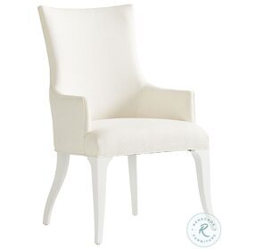 Avondale Arctic White Geneva Upholstered Arm Chair