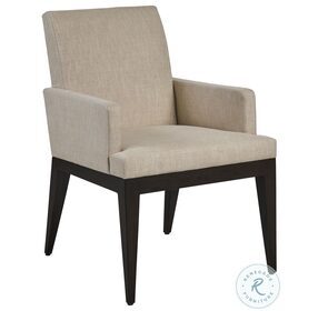 Zanzibar Ivory Murano Upholstered Arm Chair