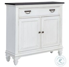 Allyson Park Wire Brushed White and Charcoal 42" Accent Hall Console