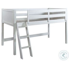 Allyson Park Wire Brushed White And Charcoal Twin Open Loft Bed