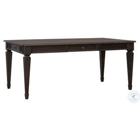 Allyson Park Wire Brushed Black Forest and Ember Gray Rectangular Dining Table