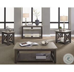 Heatherbrook Charcoal And Ash Occasional Table Set