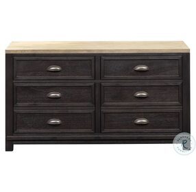 Heatherbrook Charcoal And Ash Credenza