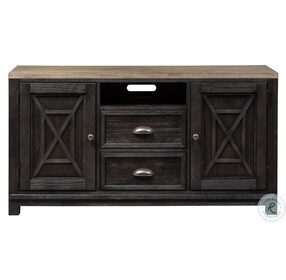 Heatherbrook Charcoal And Ash 56" TV Console