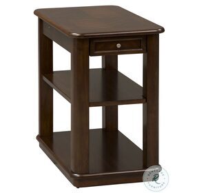 Wallace Dark Toffee Chairside Table
