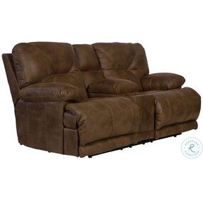 Voyager Elk Reclining Loveseat with Console