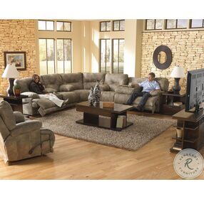 Voyager Brandy Reclining RAF Sectional