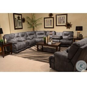 Voyager Slate Reclining RAF Sectional