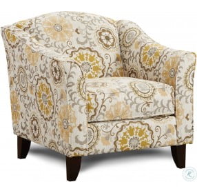 Romero Sterling Alpenrose Daisy Accent Chair