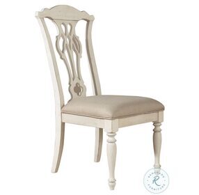 Abbey Road Porcelain White Splat Back Side Chair Set of 2