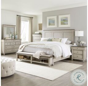 Ivy Hollow Weathered Linen And Dusty Taupe Storage Panel Bedroom Set