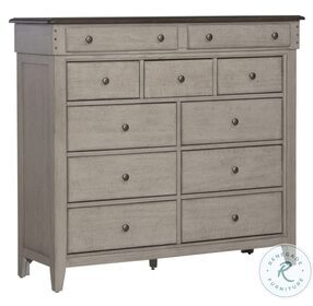 Ivy Hollow Weathered Linen And Dusty Taupe 11 Drawer Chesser