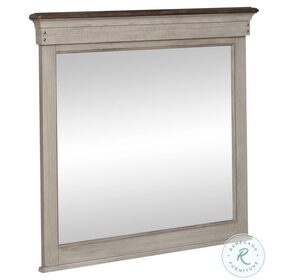 Ivy Hollow Weathered Linen And Dusty Taupe Landscape Mirror