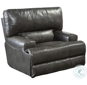 Wembley Steel Leather Lay Flat Recliner