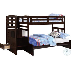 Dublin Cappuccino Twin Over Full Bunk Bed