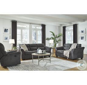 Miravel Gunmetal Living Room Set